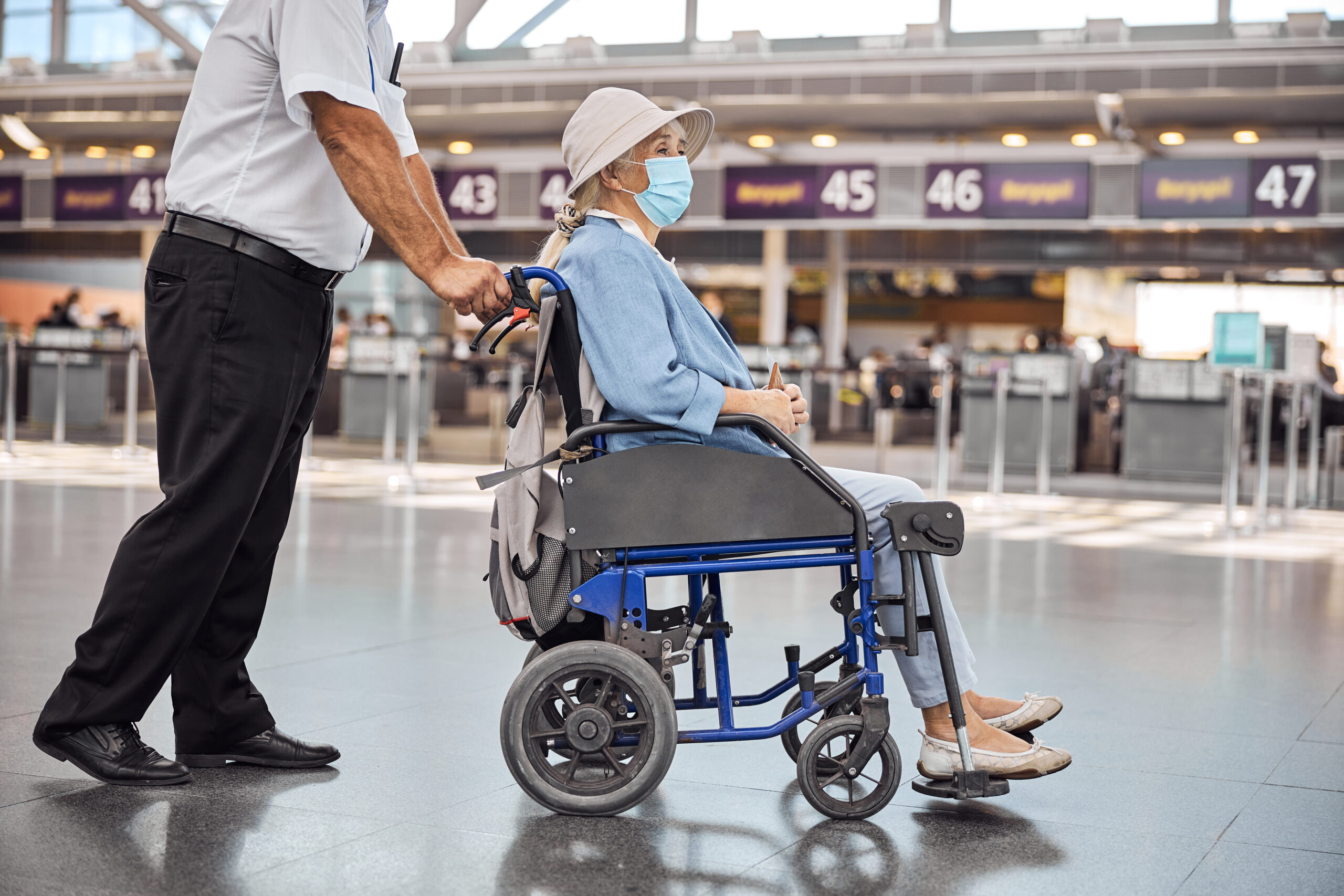 Navigating the Airport on a Wheelchair